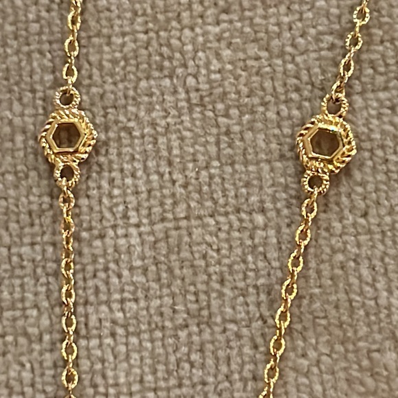 Judith Ripka Gold Clad Sterling Silver CZ Necklace 18” / 20” - Picture 7 of 13